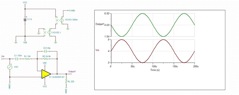 ALM2403-Q1: How to calculate the output voltage - Amplifiers forum ...