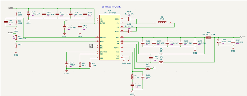 TPS55289: What conditions would result in i2c interface not