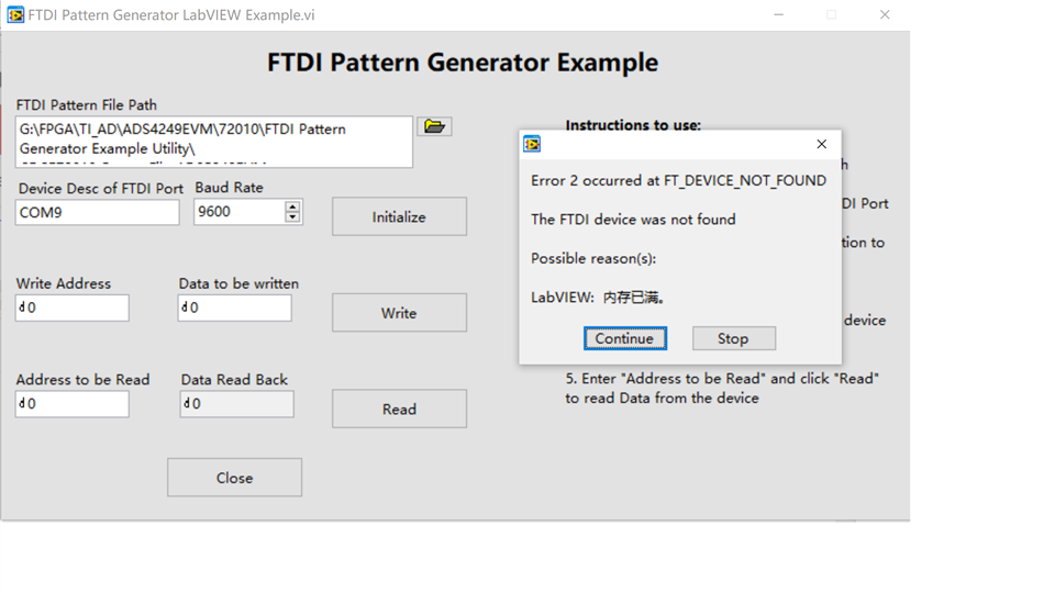 serial port labview driver